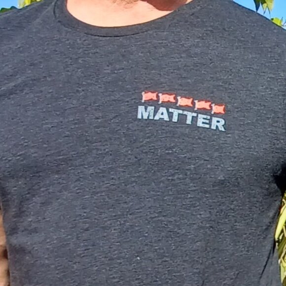 NWOT Red Flags Matter Tri-Blend Unisex Tee - Picture 4 of 5